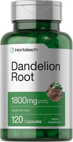 Horbäach Dandelion Root Supplement | 120 Capsules | Non-GMO, Gluten Free