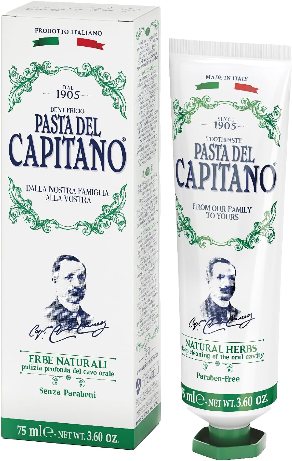 Pasta del Capitano 1905 Natural Herbal (3.60 Fl Oz / 102g)
