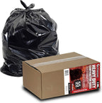 Ultrasac Heavy Duty 55 Gallon Contractor Bags - (40 Count, 3 MIL) - 38" x 58" - Large Black Plastic Trash Can Liners - 55-60 Gal Garbage Bag Drum Liners for Outdoor & Contractors