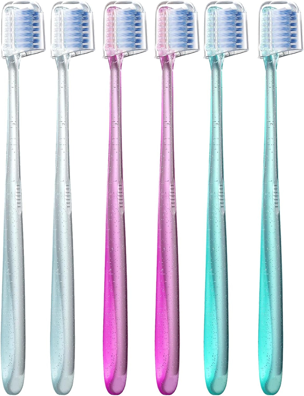 Fregum V-Shaped Orthodontic Toothbrush for Braces, Soft Bristles, 6 Count, No Interdental Brushes Included