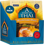 A Taste of Thai Yellow Curry Paste – Authentic & Natural Ready-to-Use Thai Curry Paste - Vegan, Gluten‑Free & Non‑GMO - Golden, Aromatic Flavor for Curries, Stir‑Fries & Soups - 1.75 oz (Pack of 6)