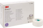 3M Durapore Medical Tape, Non-Sterile, Silk-Like Cloth, White, 1 in x 10 yds, 12 Rolls, 1 Pack
