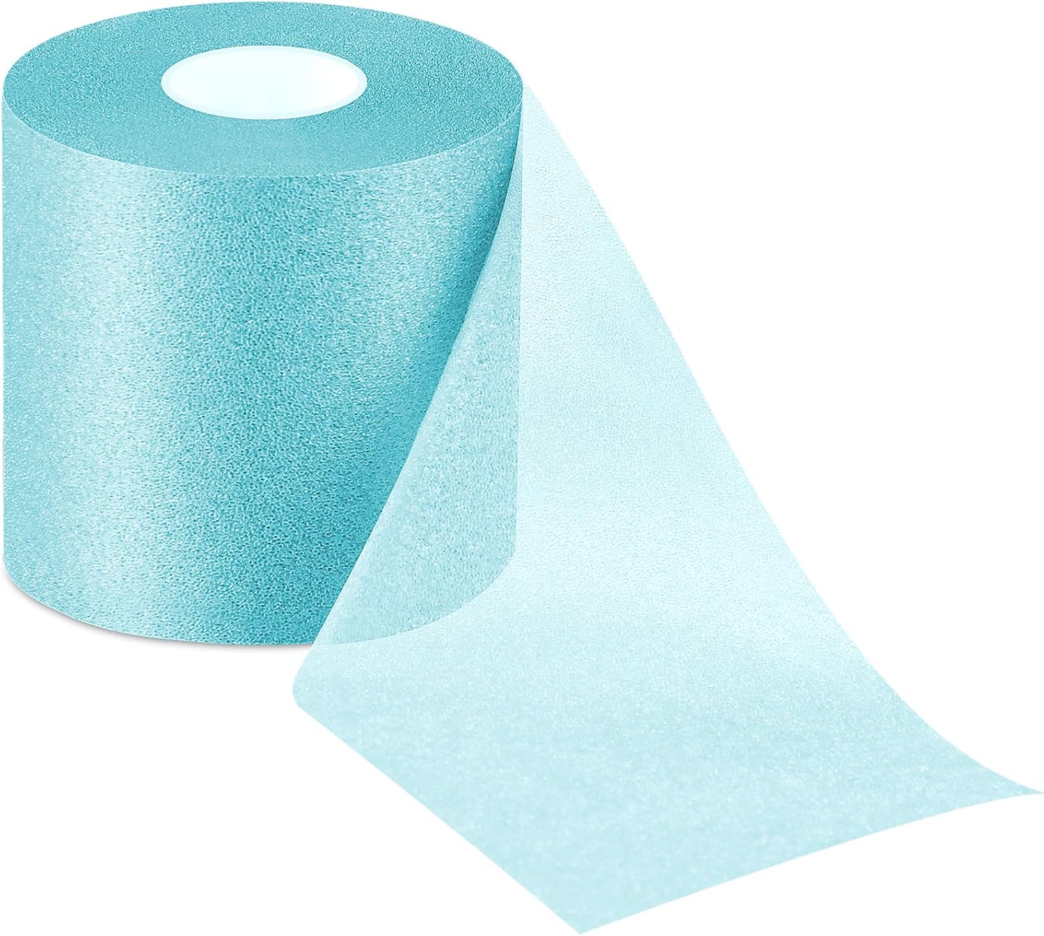 Nuanchu 30 Yards Pre-wrap Athletic Tape Pre Wrap Athletic Foam Underwrap Tape Foam Underwrap Bandage for Hair Soccer Sports Wrists Elbows Knees Ankles 2.76 Inches(Turquoise)