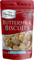 Mom's Place Gluten-Free Buttermilk Biscuit Mix | Dairy Free & Easy to Prepare | Nut Free, Soy Free, Non-GMO | Makes 8-9 Fluffy Biscuits
