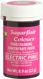Sugarflair Food Coloring Concentrate Paste, 25 Grams Electric Pink