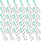 Nuanchu 30 Pcs Ear Spoon Tips Ear Cleaner Replacement Tips Ear Cleaner Tips Ear Replacement Pick Ear Wax Removal Replacement Accessories Set for Teens Adults Ear Wax Removal Endoscope (Green,Round)