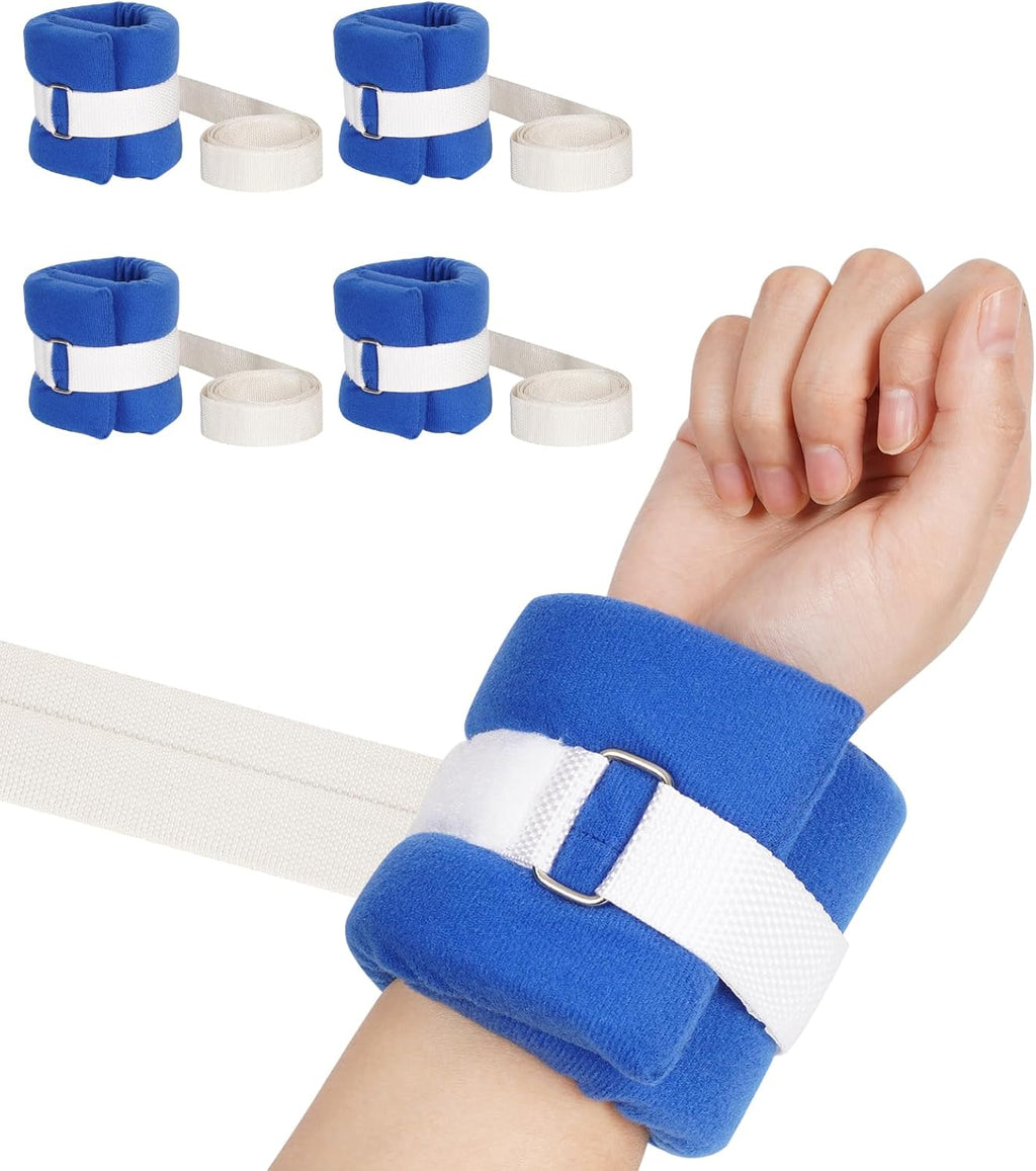 4Pcs Medical Restraints Patient Hospital Bed Quick-Release Limb Holders for Hands Or Feet Universal Constraints Control