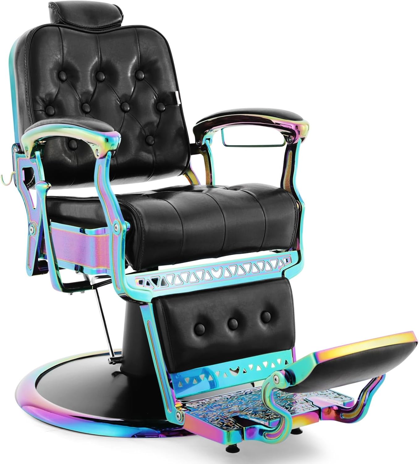 Artist hand Barber Chair All Purpose Hydraulic Recline Salon Chair Beauty Spa Vintage Barber Chair Heavy Duty Chair (Laser Frame)