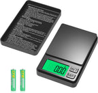 Digital Pocket Scale 1000g x 0.01g, Diyife Portable Precision Gram Scale Jewelry Scale with Protective Cover, Auto-Off, Backlit LCD, 7 Units Tare, for Food, Kitchen, Coffee, Battery Included