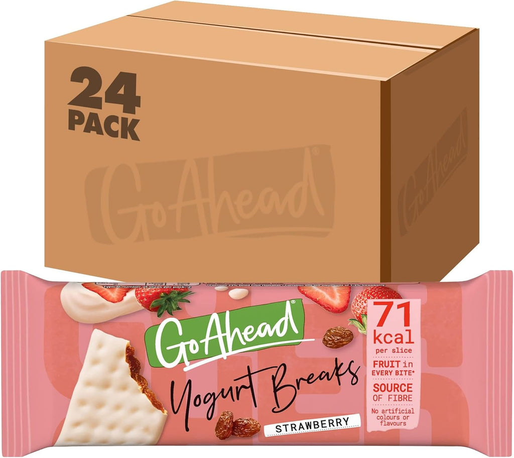 Go Ahead Strawberry Yogurt Breaks Twinpack 35 g (Pack of 24)