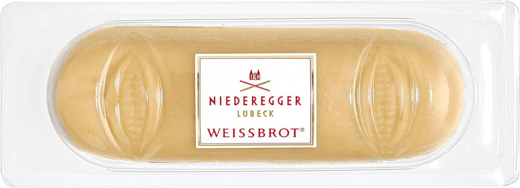 Niederegger Natural-Coloured Marzipan Loaf, 125g/4.4 oz | Pure Marzipan Perfection | Rich and Smooth Texture | Handcrafted in Germany | Kosher