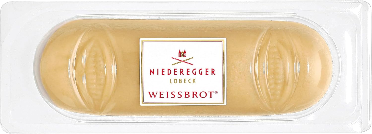 Niederegger Natural-Coloured Marzipan Loaf, 125g/4.4 oz | Pure Marzipan Perfection | Rich and Smooth Texture | Handcrafted in Germany | Kosher