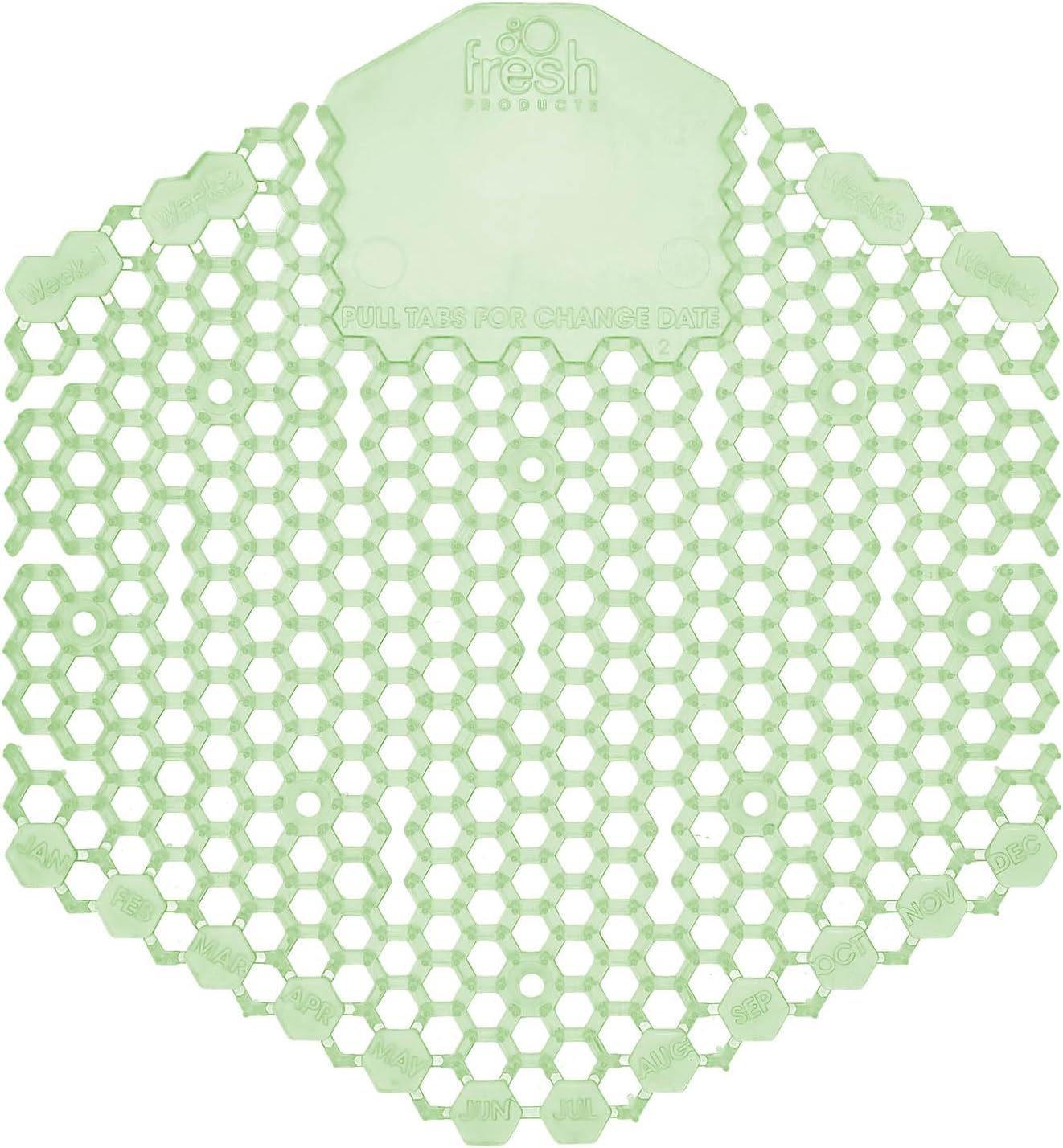 Fresh Products Wave 3D Urinal Screen Virtually Eliminates Urine Splash 30 Day Use Easy Installation Beneficial Bacteria Consistent Fragrance Made in the USA 10pk Urinal Screens Herbal Mint