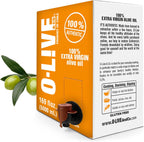 O-Live & Co. 5L (169 Fl Oz) 100% Pure Extra Virgin Olive Oil Bulk - No Additive - Single Origin EVOO - First Cold Pressed - Polyphenol Rich - New Harvest - Spouted Box - Award Winner - Versatile