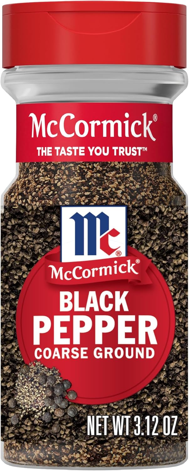 McCormick Coarse Ground Black Pepper, 3.12 oz