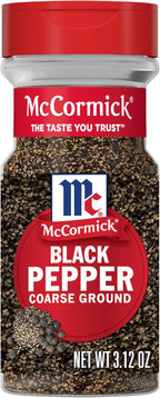 McCormick Coarse Ground Black Pepper, 3.12 oz