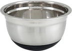 Winco 8 Quart Heavy-Duty Stainless Steel Mixing Bowl with Non-Slip Base