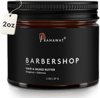 BAHAWAT Hair & Beard Butter for Men Leave-in Conditioner - Barbershop scent - Strengthen & Soften– Made in USA -Organic Natural Ingredients | The Best Beard Butter - 2 oz.