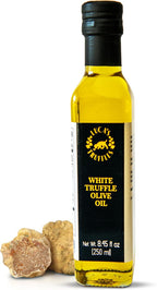 Luca's Truffles White Truffle Oil Infused - Premium Italian Extra Virgin Olive Oil - Non-GMO, Gluten-Free, Gourmet Oil for Cooking & Seasoning, 8.45 fl. oz (250 ml)