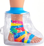 Waterproof Cast Cover for Foot Adult, Shower Boots for Foot after Surgery, Watertight Ankle Cast Protector Showeing Boot Cover for Bandage Dressing Wound, Reusable
