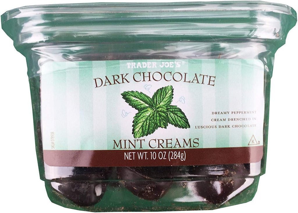 Trader Joe's Dark Chocolate Mint Creams No Artificial Colors or Flavors No Preservatives
