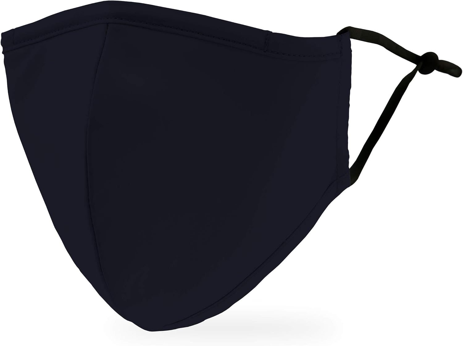 WEDDINGSTAR 3-Ply Adult Washable Cloth Face Mask Reusable and Adjustable with Filter Pocket - Navy