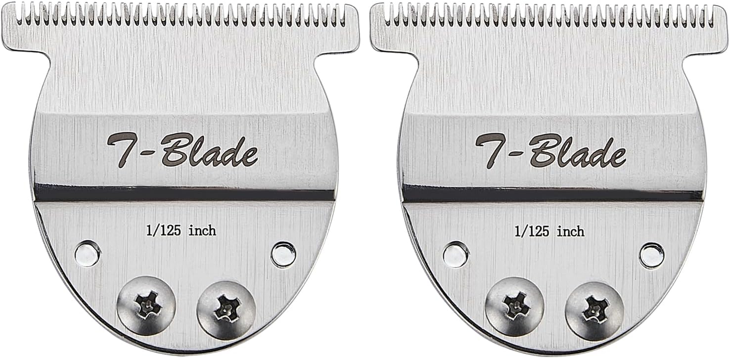 Wide T-Blade Compatible with Oster Finisher Trimmer Model 59 and T-Finisher Trimmer,For Creating Clean Hairlines or Grooming Small Pets Cuts Hair to 1/125"-0.2mm(2Pack)