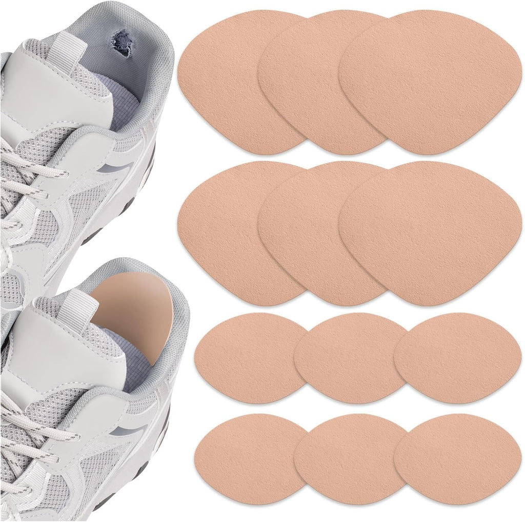 6 Pair Leather Heel Pads, Heel Grips Liner Cushions Protectors for Pain Relief, Inserts for Women/Men Loose Shoes Improved Shoe Fit and Comfort (Yellow)
