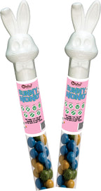 Vegan, Gluten Free Bunnies (2 Pack) Chocolate Candy Filled Easter Tubes | Dairy Free Chocolate Easter | Milk, Nut, Soy and Sesame Free by No Whey Foods