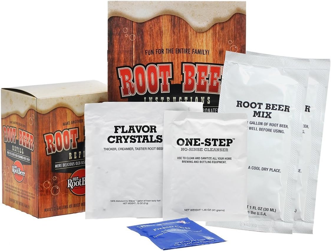 Mr. Root Beer Home Brewing Root Beer Refill Kit