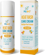 Heat Rash Care Cream for Babies | Prevents Prickly Heat, Sweat Rashes, Eczema & Skin Inflammation | Alleviating Discomfort for Babies Skin | 100ml/3.38oz (100ml/1Pack)