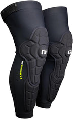 G-Form Pro-Rugged 2 Knee-Shin Guard - Comfortable - Protective Knee-Shin Guards with Pads for Biking & Cycling - Durable Compression - Black, Adult Large