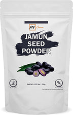 100% Natural Jamun Seed Powder | 0.22 LBS / 100 GMS | Eugenia Jambolana Powder for Skin and Health Care