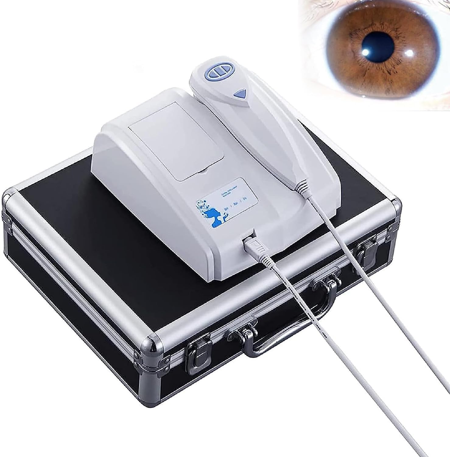 Iris Analyzer Iridology Camera with Protable Aluminum Box, 8.0 MP USB Portable Iris Analyzer with HD 30x Iris Times Lens, 2560 * 1920 Resolution and Easy to Carry, for Health Management Centers