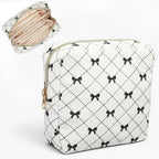 Corduroy Sanitary Napkin Storage Bag with Zipper, Cute Period Bag Pouch, Portable Tampon Holder for Purse that Can Hold Sanitary Napkins, Panty Liners, Tampons, and Menstrual Cups