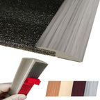 Maxiroc Floor Transition Strip Self Adhesive Carpet Wood Tile Vinyl Flooring Laminate Transition Cover Edge Trim Gap Doorway Threshold for Uneven Floors Heights Within 5 mm (40 inches, Gray Forest)