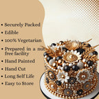 Confect Sprinkles- Love Disco Balls Sprinkles Mix – Edible Black, Gold & White Pearls for Cake & Cupcake Decorating- Vegan, Gluten-Free, Nut-Free, Soy-Free, Dairy-Free, Palm Oil-Free - 4.2 Oz