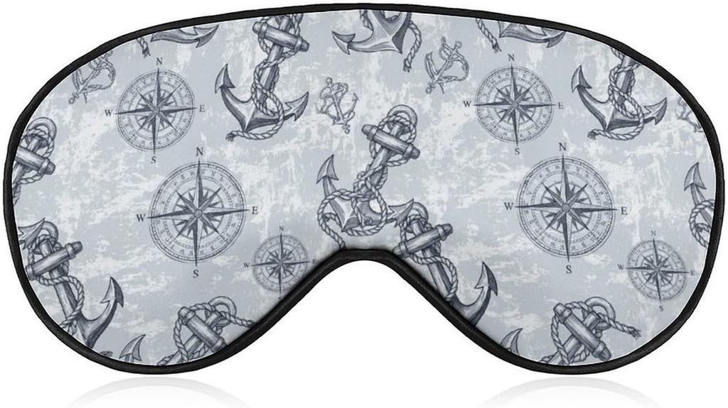 Sleep Mask,Anchor Rope Nautical Eye Masks with Adjustable Strap for Sleeping,Block Light Eye Sleep Shade Cover for Women Men