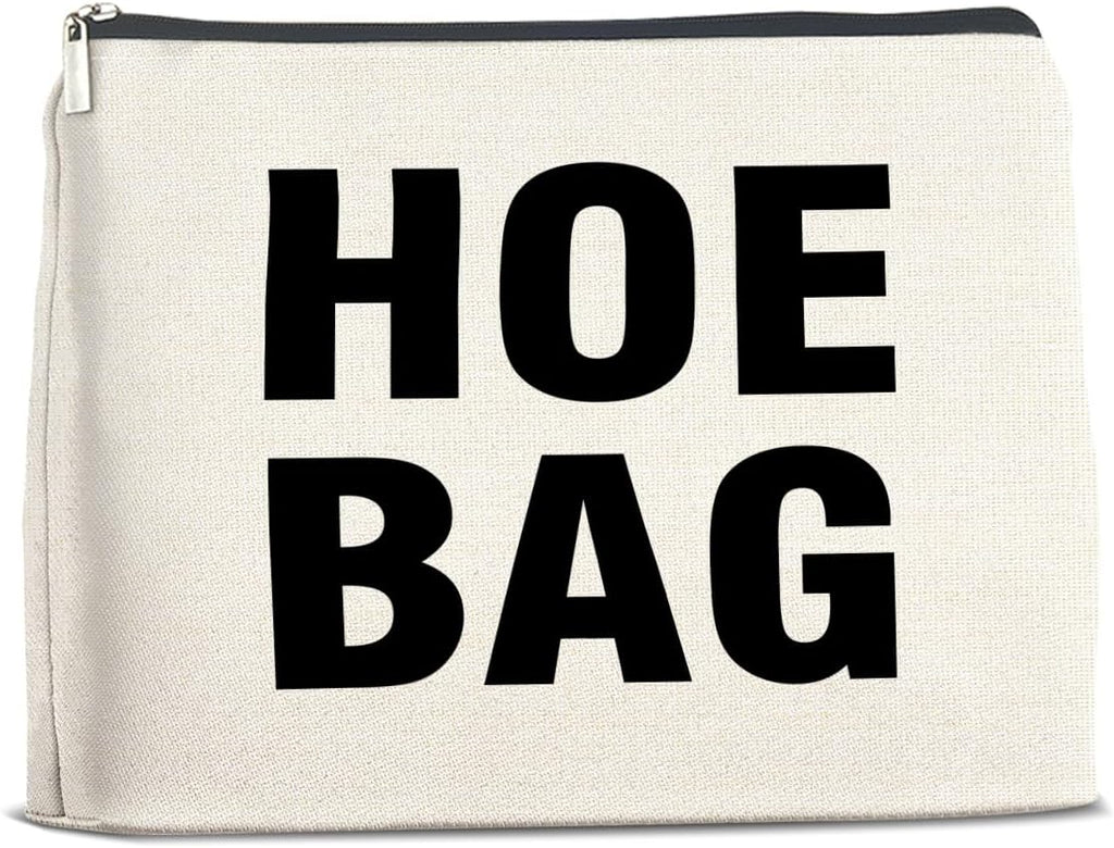 Funny Makeup Bag Gifts for Women Friends Hostess Gift Hoe Bag Cosmetic Bags Zipper Pouch Cool Gifts