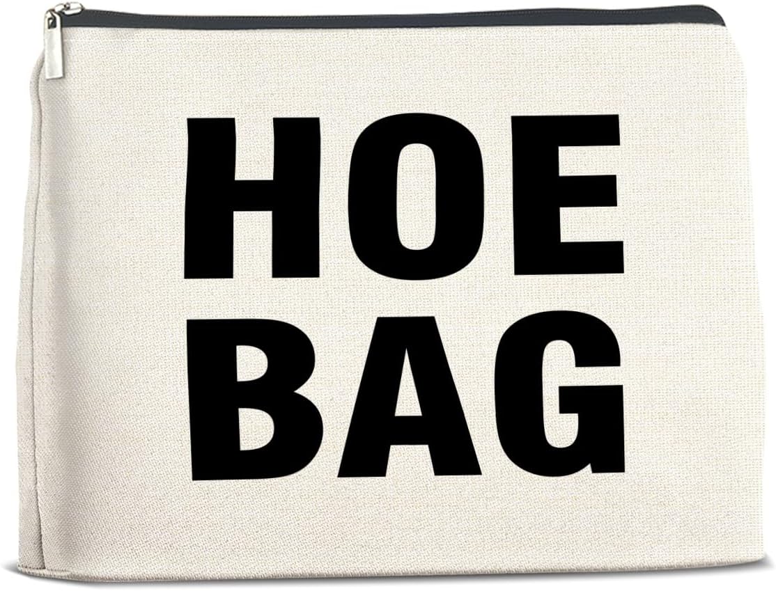 Funny Makeup Bag Gifts for Women Friends Hostess Gift Hoe Bag Cosmetic Bags Zipper Pouch Cool Gifts