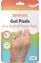 ZenToes Metatarsal Pads Women, Ball of Foot Cushions, Heel Inserts for Women, Shoe Inserts for Morton's Neuroma and Sesamoiditis Support, Metatarsalgia Foot Pads, 2 Pairs