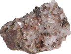 mookaitedecor Natural Epidote with Druzy Crystal Quartz Cluster, Mineral Raw Stone Specimen Ornament for Reiki Healing Home Decor, 10-50g