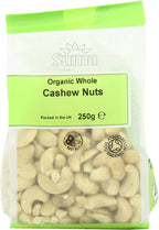 Suma Organic Whole Cashews 250 g (Pack of 6)