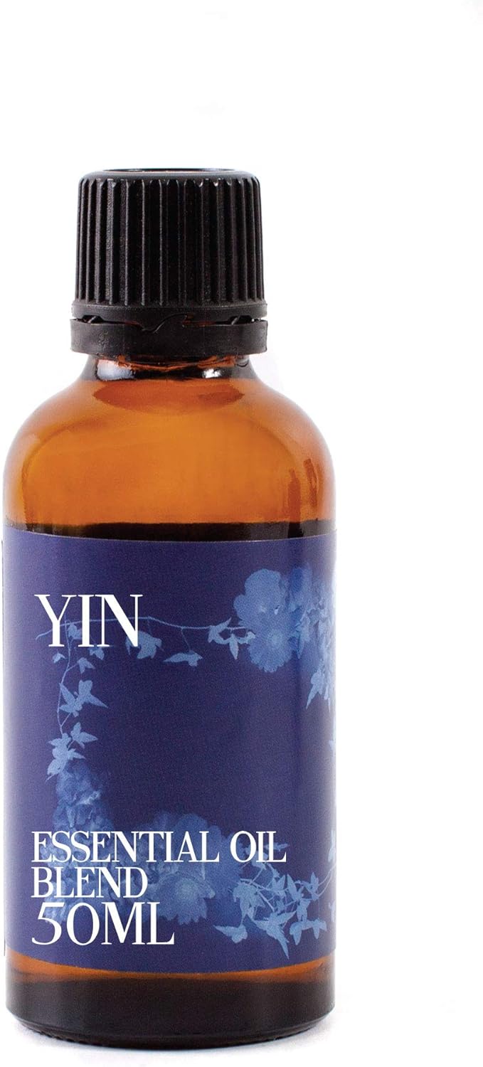 Mystix London | Yin Pure & Natural Essential Oil Blend 50ml - for Diffusers, Aromatherapy & Massage Blends | Perfect as a Gift | Vegan, GMO Free