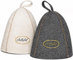 ASKOLD 2pcs Sauna Hats Wool, Sauna Hat for Men Wool Sauna Hat Banya Hat for Men Sauna Cap for Men, Sauna Hat Cap for Women