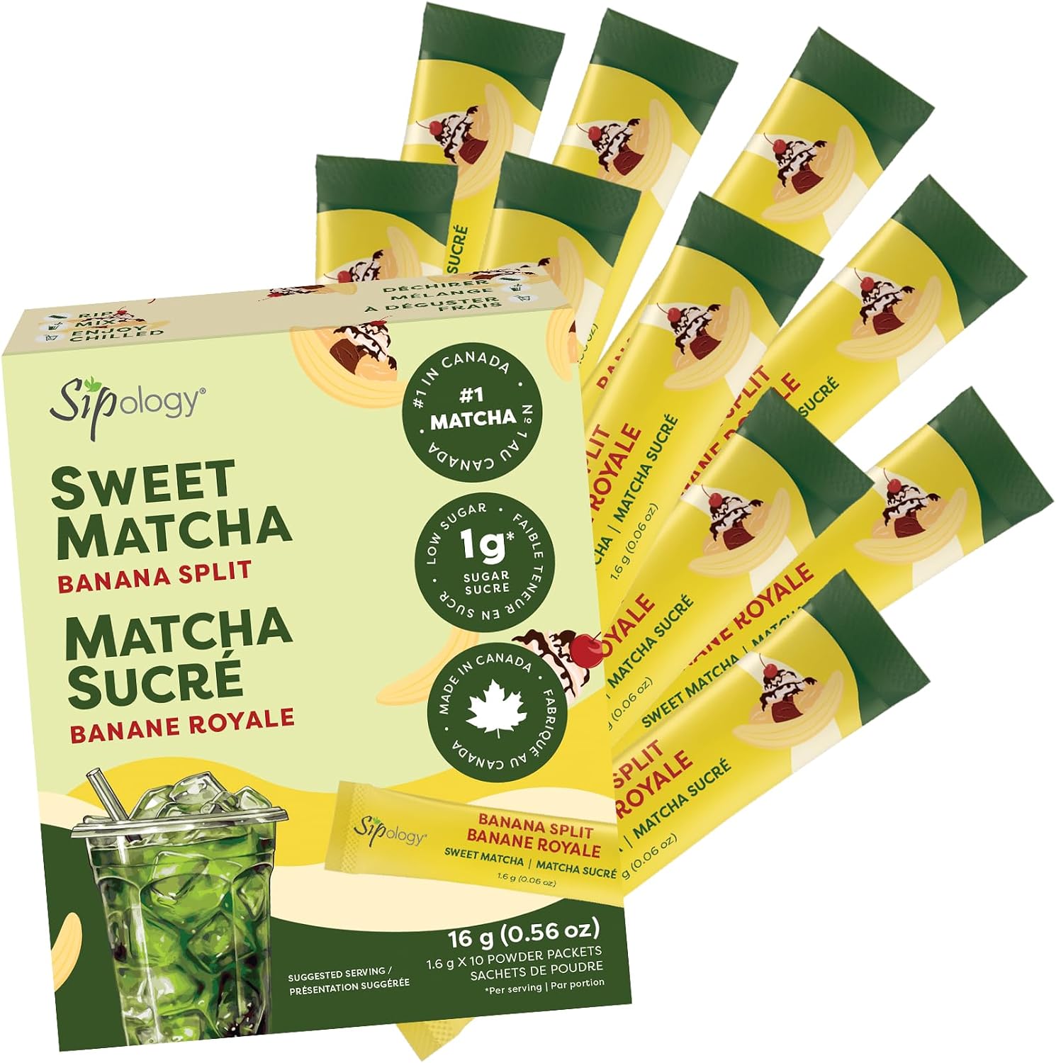 Sweet Matcha: Banana Split - 10pk