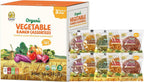 SUNGIVEN Organic Ramen Noodles Mixed Vegetable Healthy Low Sodium Ready in 3 Minutes Non-Fried Instant No Additives or Preservatives 2.47 OZ (Pack of 10)