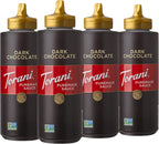 Torani Puremade Sauce, Dark Chocolate, 16.5 Ounces (Pack of 4)