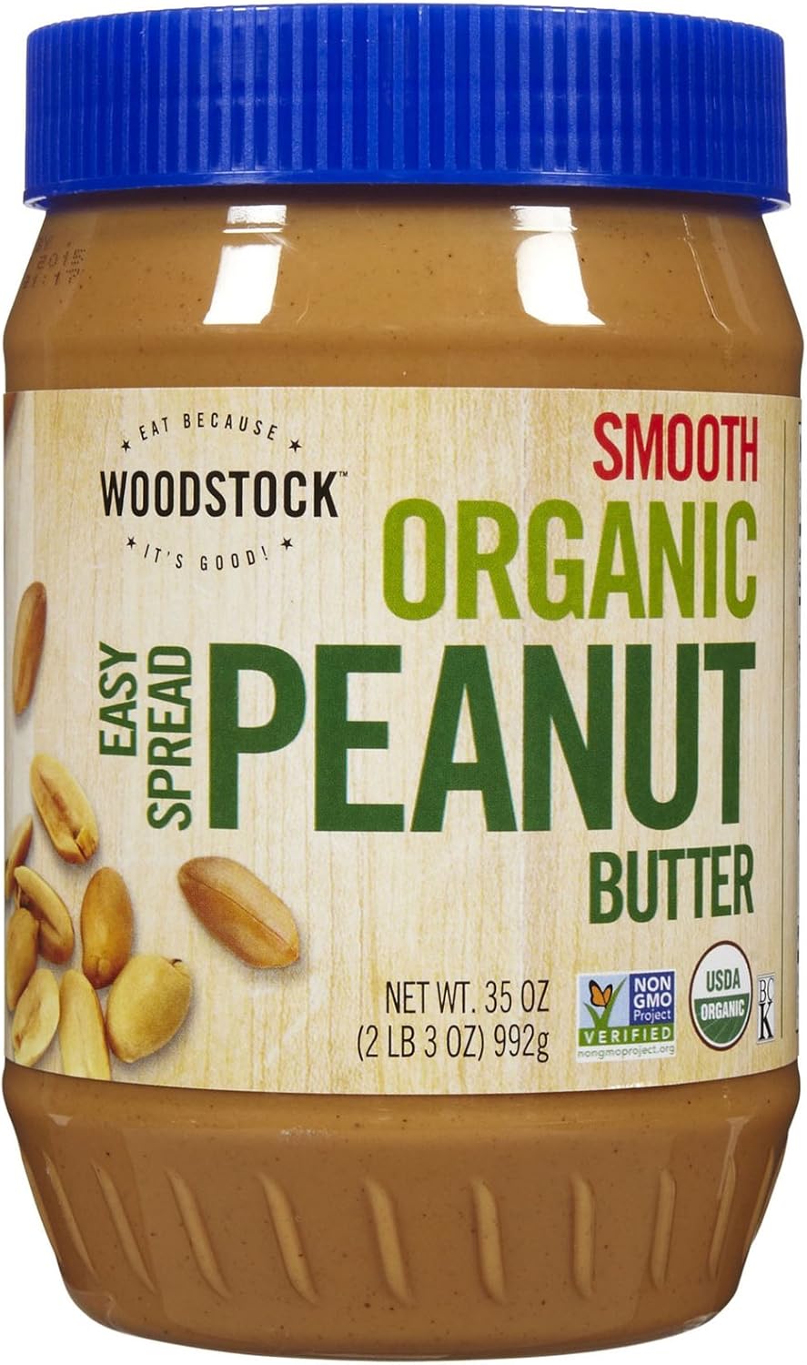 Organic Smooth Peanut Butter 35 Ounces (Case of 12)