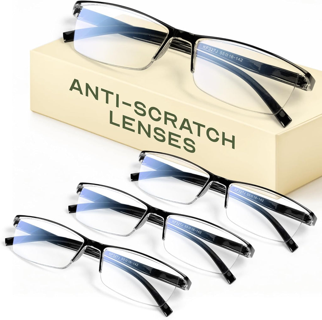 Gaoye 2.75 Executive Style Reading Glasses Men - Durable Readers with Blue Light Filtering- Comfortable Fit with TR90 Frames